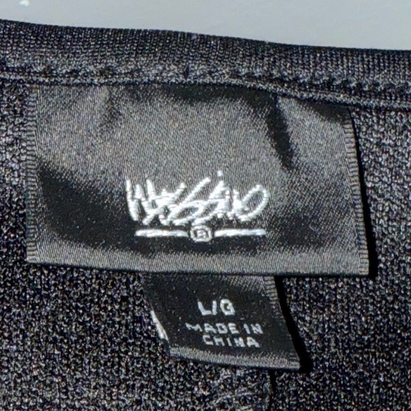 Y2K Mossimo Black Textured Knit Fit & Flare Dress – Size L/G - Picture 4 of 4